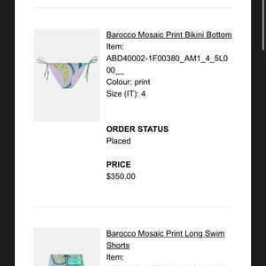 Versace 2 piece bikini